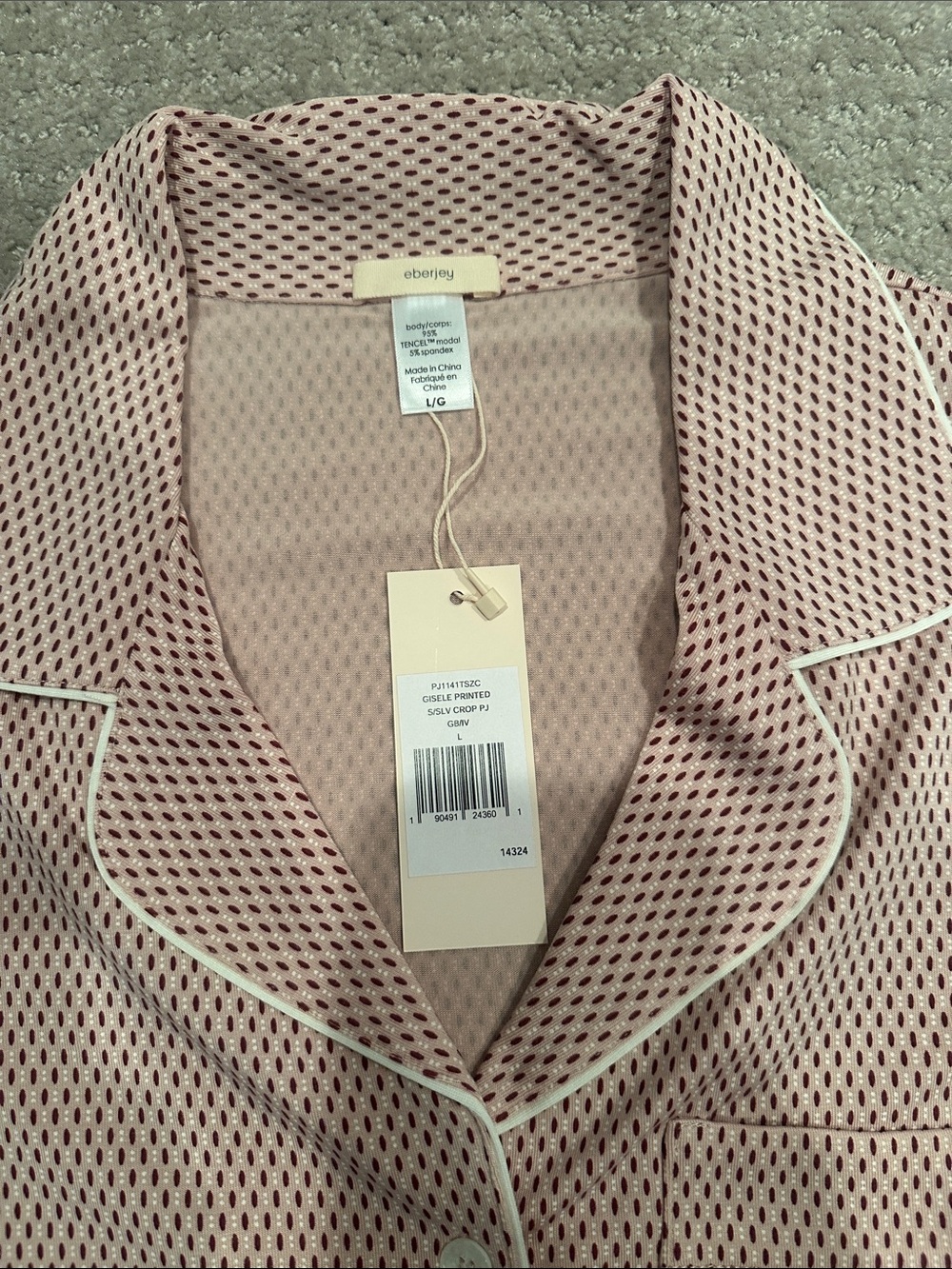 NWT Eberjey Gisele Printed cropped PJs - Picture 5 of 8